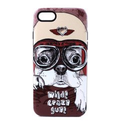 iPhone 7 Plus Design Hybrid Case (Wild Crazy Guy)